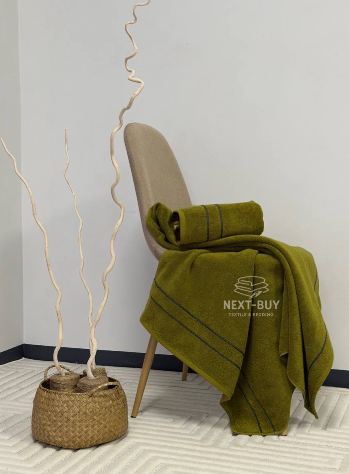 Набір махрових рушників Line Olive 2 шт: 50×90, 70×140, Туреччина - Зображення 3