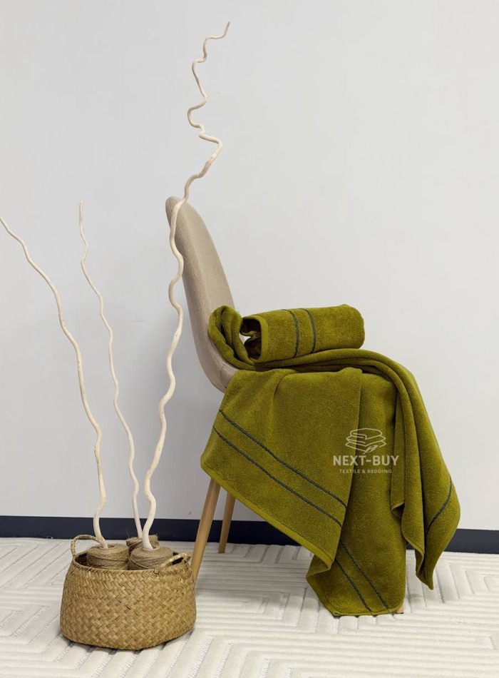 Набір махрових рушників Line Olive 2 шт: 50×90, 70×140, Туреччина - Зображення 2
