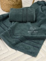 Набір махрових рушників Line Dark Green 2 шт: 50×90, 70×140, Туреччина - Зображення 5