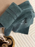 Набір махрових рушників Line Dark Green 2 шт: 50×90, 70×140, Туреччина - Зображення 3
