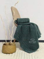 Набір махрових рушників Line Dark Green 2 шт: 50×90, 70×140, Туреччина - Зображення 2