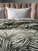 Плед TROPICANA Haki 200×220 — оливковий плед, бавовняний плед Туреччина - Зображення 4