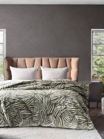 Плед TROPICANA Haki 200×220 — оливковий плед, бавовняний плед Туреччина