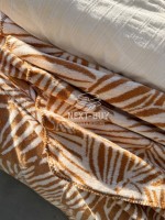 Плед TROPICANA Hardal 150×220 — гірчичний плед, бавовняний плед Туреччина - Зображення 7