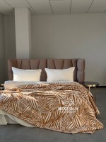 Плед TROPICANA Hardal 150×220 — гірчичний плед, бавовняний плед Туреччина