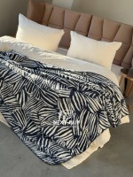 Плед TROPICANA Indigo 150×220 — плед індиго, бавовняний плед Туреччина - Зображення 4