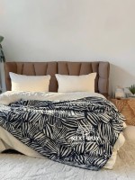 Плед TROPICANA Indigo 150×220 — плед індиго, бавовняний плед Туреччина