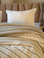 Муслінове покривало Saheser Luca Light Olive — 100% бавовна, 5-шаровий муслін, Туреччина - Зображення 6