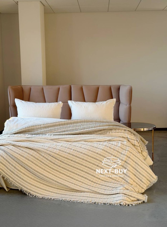 Муслінове покривало Saheser Luca Light Olive — 100% бавовна, 5-шаровий муслін, Туреччина - Зображення 10