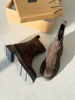 Женские Зимние кожаные ботинки  Stepс натуральным мехом, коричневые (еврозима) — изображение 6