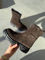 Женские Зимние кожаные ботинки  Stepс натуральным мехом, коричневые (еврозима) — изображение 8