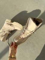 Женские зимние кожаные ботинки  Stepс натуральным мехом, светлые (еврозима) Step — изображение 7