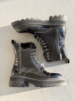 Женские Зимние кожаные ботинки с натуральным мехом, чёрные (еврозима) Step — изображение 8