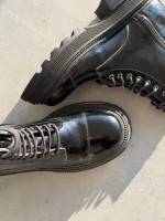 Женские Зимние кожаные ботинки с натуральным мехом, чёрные (еврозима) Step — изображение 4