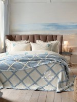 Муслінове покривало Sage Bloom Blue 230×250 см - Зображення 3
