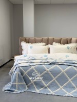 Муслінове покривало Sage Bloom Blue 230×250 см - Зображення 2