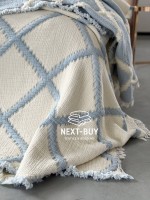 Муслінове покривало Sage Bloom Blue 230×250 см - Зображення 6