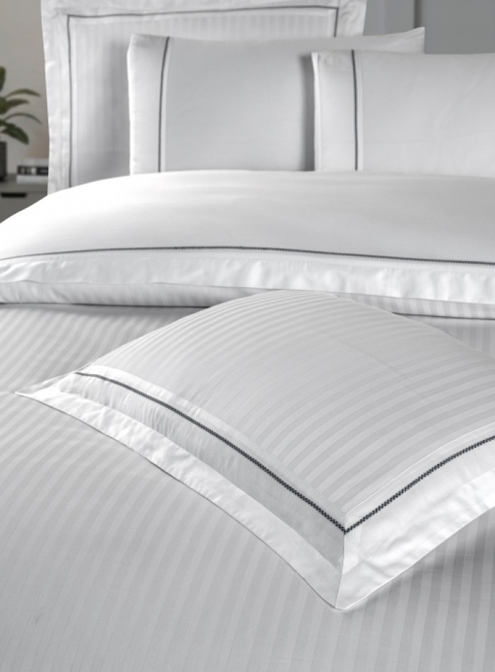 Постельное белье Orcella White La Romano premium сатин Евро 200×220 — изображение 2