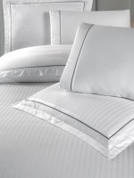 Постельное белье Orcella White La Romano premium сатин Евро 200×220 — изображение 4