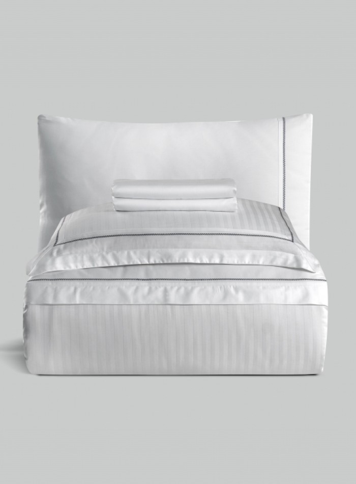 Постельное белье Orcella White La Romano premium сатин Евро 200×220 — изображение 6