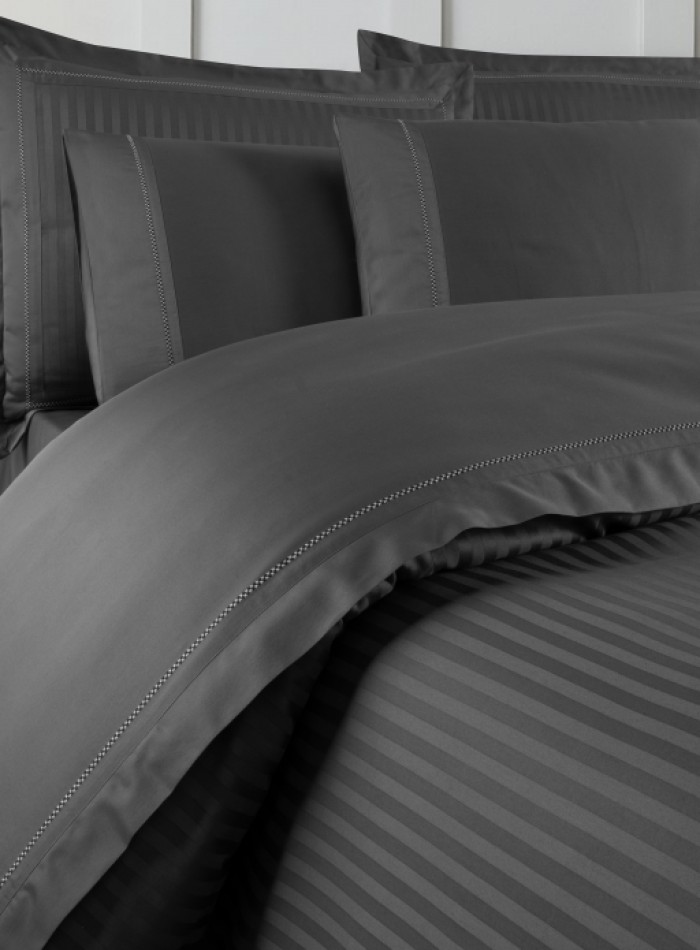 Постельное белье Orcella Grey La Romano premium сатин Евро 200×220 — изображение 2