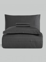 Постельное белье Orcella Grey La Romano premium сатин Евро 200×220 — изображение 5