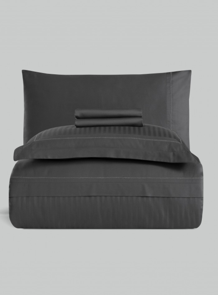 Постельное белье Orcella Grey La Romano premium сатин Евро 200×220 — изображение 5