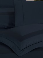 Постільна білизна Montova Navy Blue La Romano premium сатин Євро 200×220 - Зображення 3