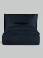 Постільна білизна Montova Navy Blue La Romano premium сатин Євро 200×220 - Зображення 5