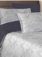 Постільна білизна Merida Grey La Romano premium сатин Євро 200×220 - Зображення 2