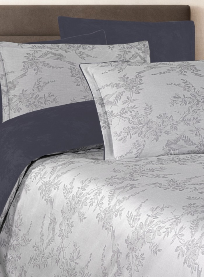Постільна білизна Merida Grey La Romano premium сатин Євро 200×220 - Зображення 2