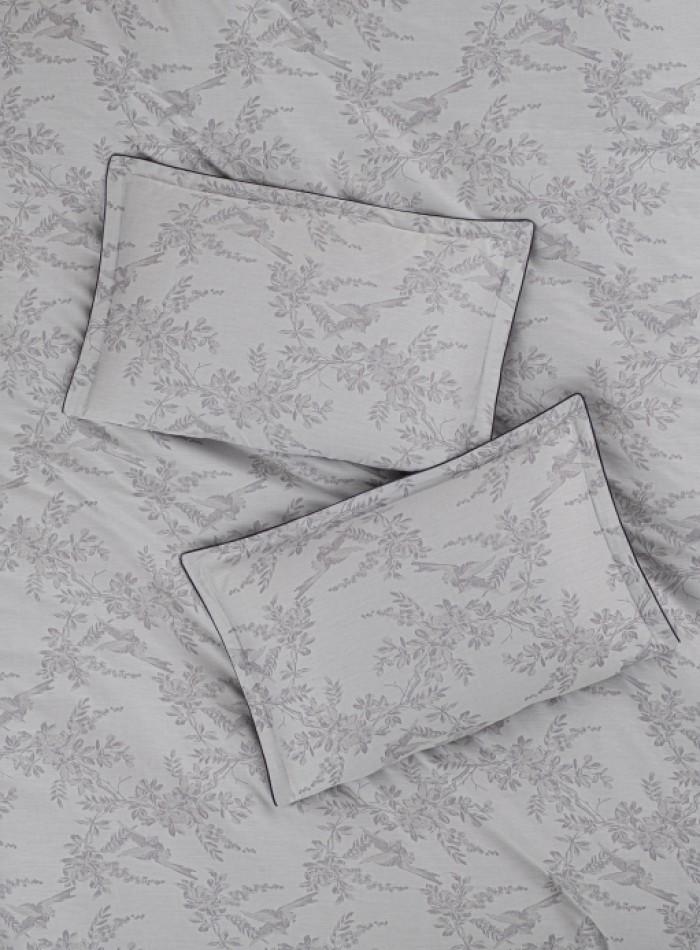 Постільна білизна Merida Grey La Romano premium сатин Євро 200×220 - Зображення 6