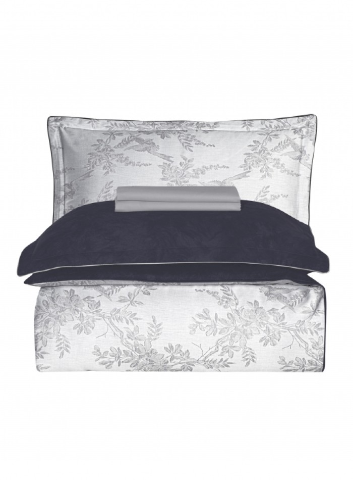 Постільна білизна Merida Grey La Romano premium сатин Євро 200×220 - Зображення 7