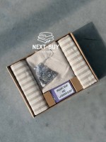 Набір кухонних лляних рушників Mercan Rose з ароматним милом лаванда Туреччина 40х60 - Зображення 5