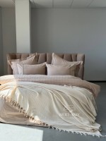 Натуральное, легкое пике Saheser Torino Cream евро Турция — изображение 3