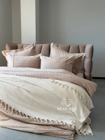Натуральное, легкое пике Saheser Torino Cream евро Турция — изображение 6