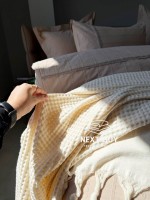 Натуральное, легкое пике Saheser Torino Cream евро Турция — изображение 2