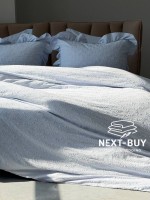 Постільна білизна Istanbul Home Collection Resital Blue, варена бавовна, євро комплект 200×22 - Зображення 6