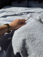 Постільна білизна Istanbul Home Collection Resital Blue, варена бавовна, євро комплект 200×22 - Зображення 10
