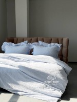 Постільна білизна Istanbul Home Collection Resital Blue, варена бавовна, євро комплект 200×22 - Зображення 8