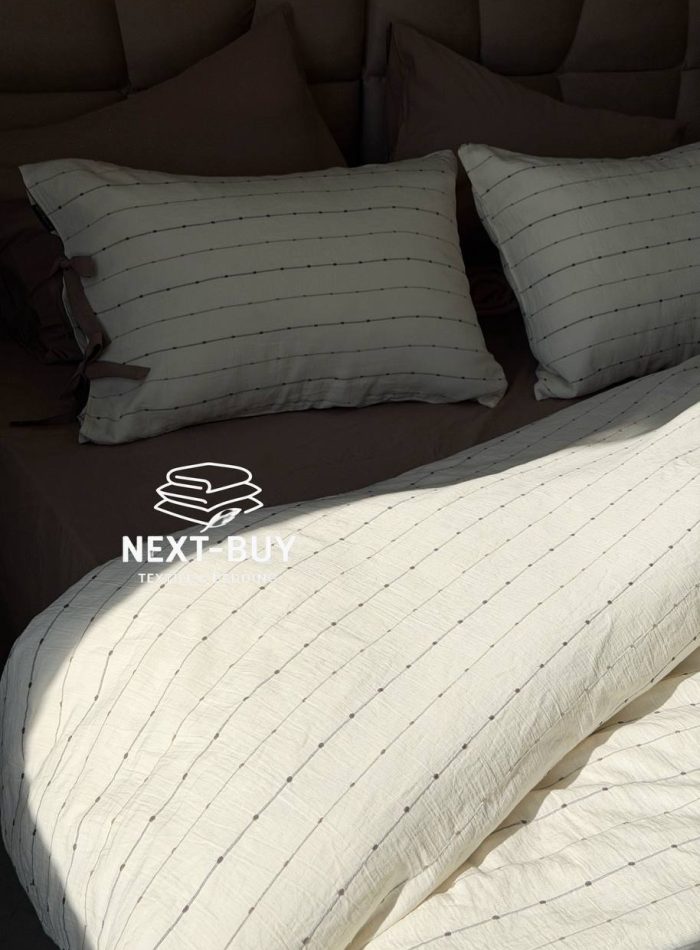 Постільна білизна POEM MINK Natural Cotton Series з вареної бавовни, євро комплект 200×220 - Зображення 5