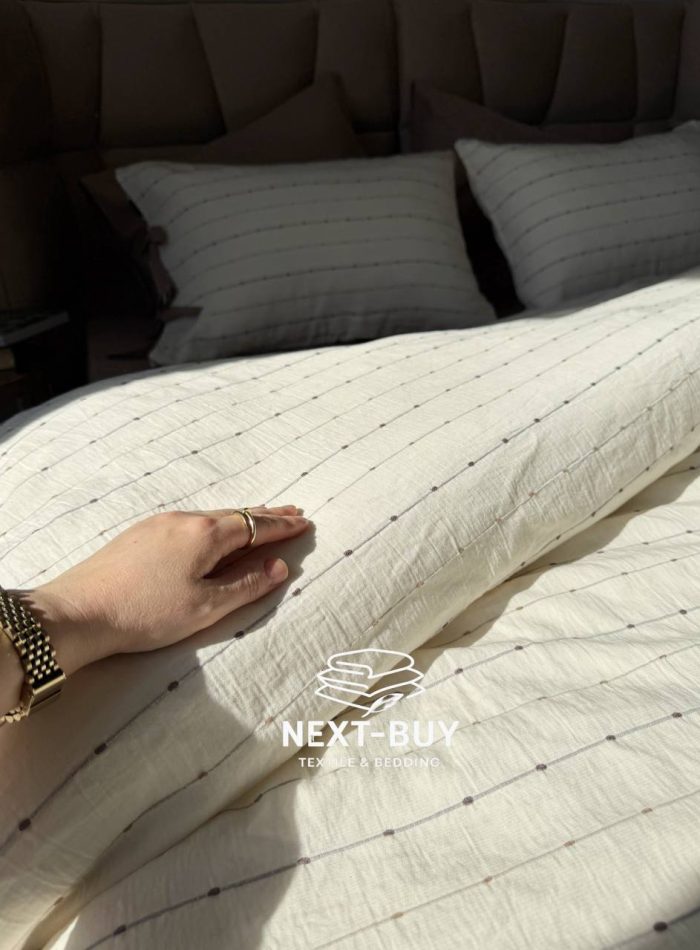 Постільна білизна POEM MINK Natural Cotton Series з вареної бавовни, євро комплект 200×220 - Зображення 6