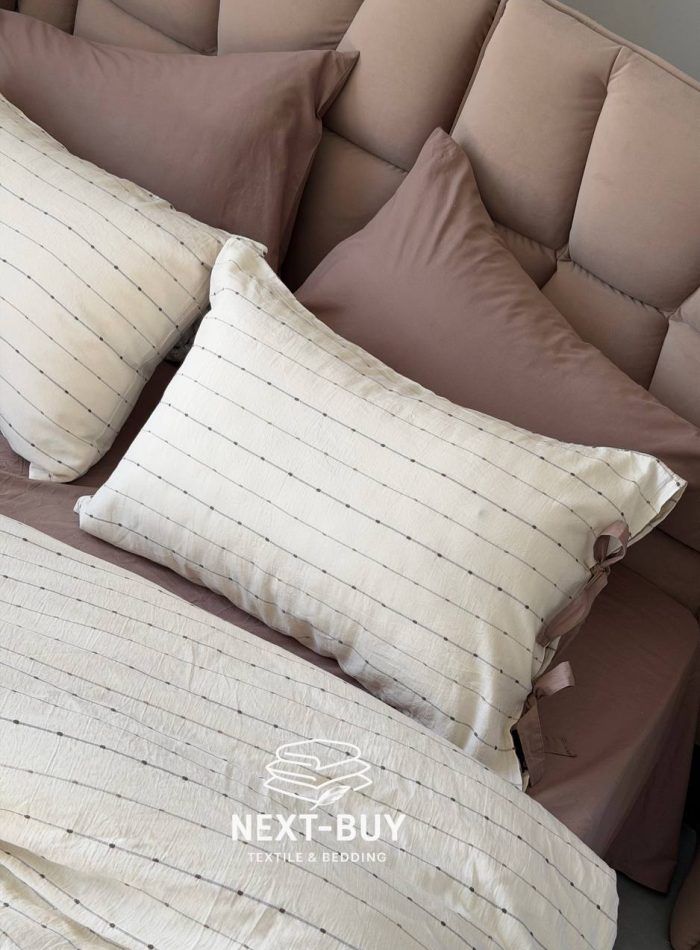 Постільна білизна POEM MINK Natural Cotton Series з вареної бавовни, євро комплект 200×220 - Зображення 7