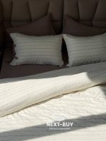 Постільна білизна POEM MINK Natural Cotton Series з вареної бавовни, євро комплект 200×220 - Зображення 10