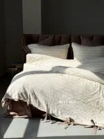 Постільна білизна POEM MINK Natural Cotton Series з вареної бавовни, євро комплект 200×220 - Зображення 6
