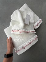 Maison D’or Ruffle Love Ecru-Pink - преміальний набір рушників з рюшами (100% бавовна, Туреччина) - Зображення 2