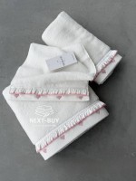 Maison D’or Ruffle Love Ecru-Pink - преміальний набір рушників з рюшами (100% бавовна, Туреччина) - Зображення 5