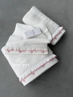 Maison D’or Ruffle Love Ecru-Pink - преміальний набір рушників з рюшами (100% бавовна, Туреччина) - Зображення 6