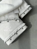 Преміальний набір рушників Maison D’or Ruffle Love Ecru-Grey, 100% бавовна, Туреччина, luxury подарунок - Зображення 4