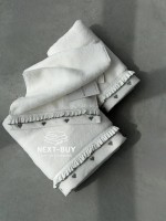 Преміальний набір рушників Maison D’or Ruffle Love Ecru-Grey, 100% бавовна, Туреччина, luxury подарунок - Зображення 2